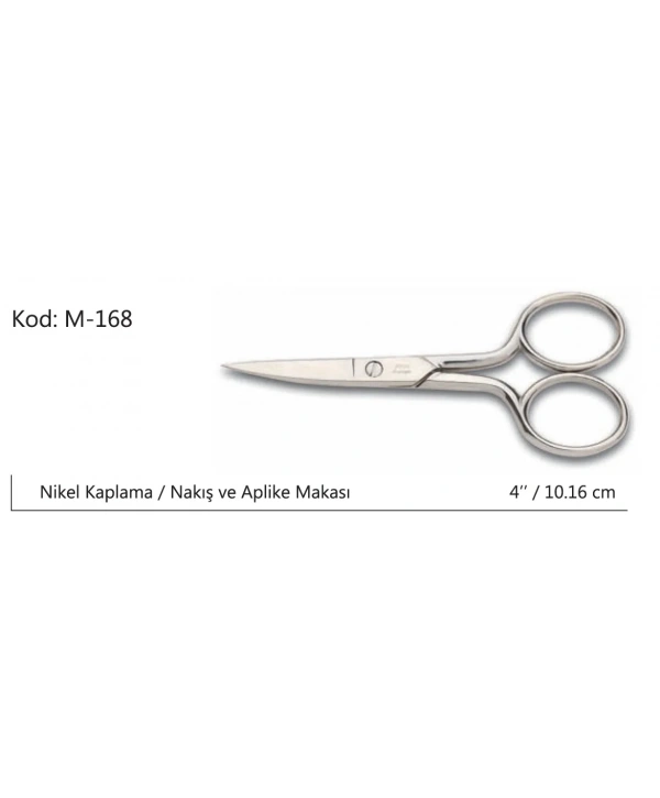 Europe Kalın Nakış Makası Süper Kalite No:4 10,16 Cm