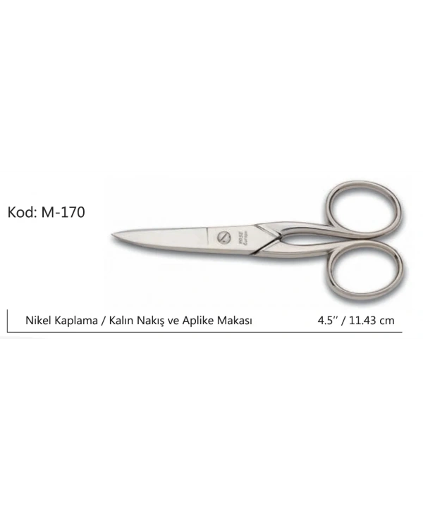 Europe Kalın Nakış Makası Süper Kalite No:4.5 11,43 Cm