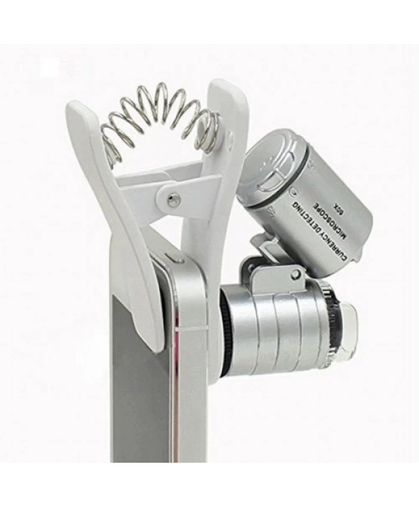 Evrensel Led Işıklı Mini Cep Mikroskobu, Tüm Kameralı Telefonlar Için No:9882w