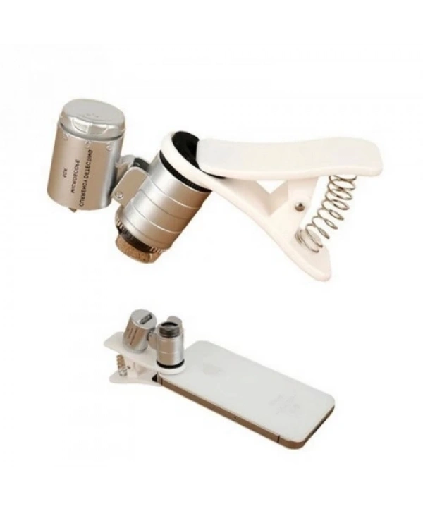 Evrensel Led Işıklı Mini Cep Mikroskobu, Tüm Kameralı Telefonlar Için No:9882w