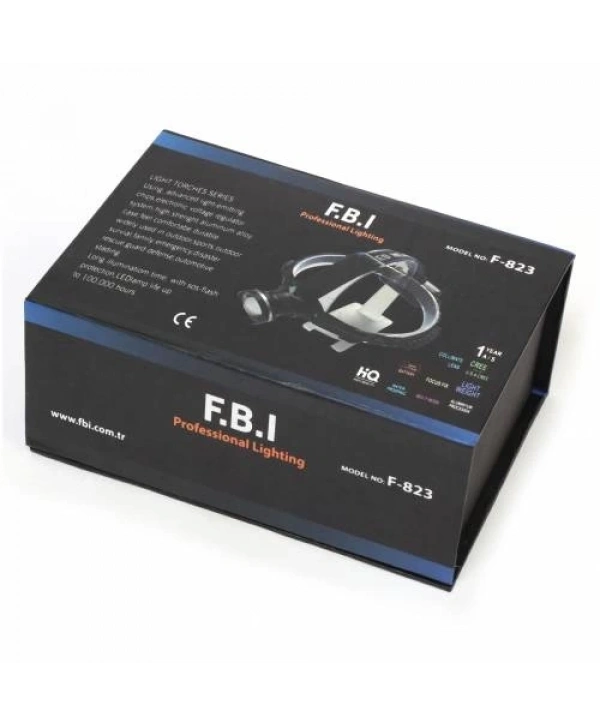 F-823 Xlm T6 Led Su Geçirmez Şarjlı Kafa Lambası