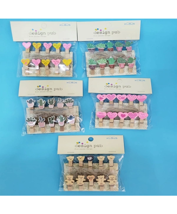 Figürlü İpli Notluk Mandal