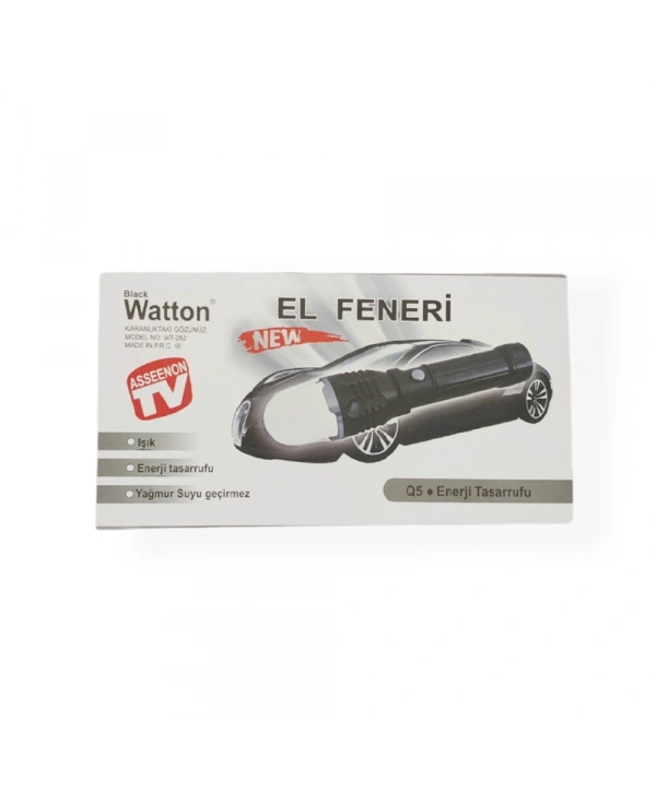 Flaşörlü Uzun Mesafeli Şarjlı Pilli Mıknatıslı El Feneri  Wt-282