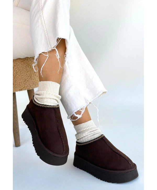 Foyk Kahverengi Süet Bot