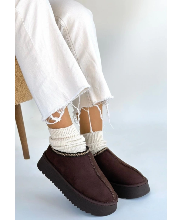 Foyk Kahverengi Süet Bot