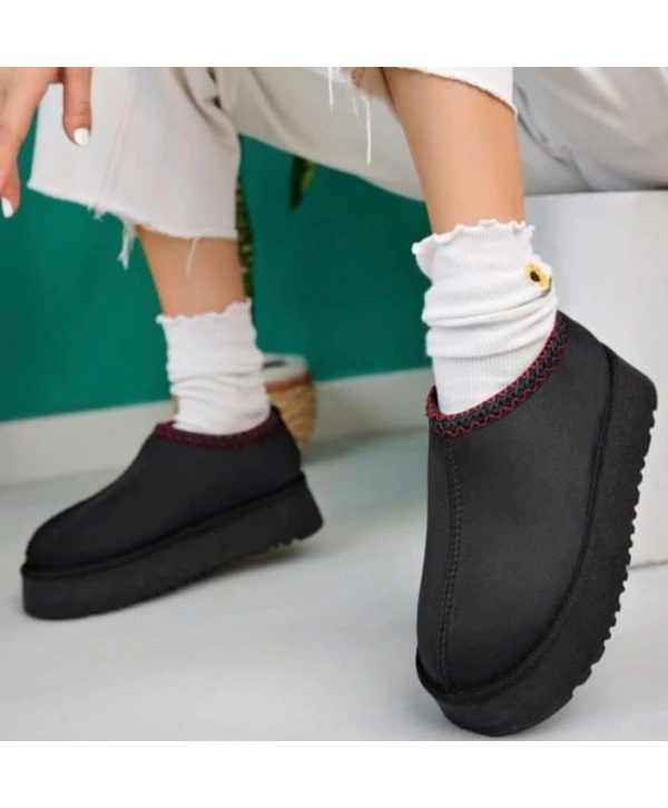 Foyk Siyah Süet Bot