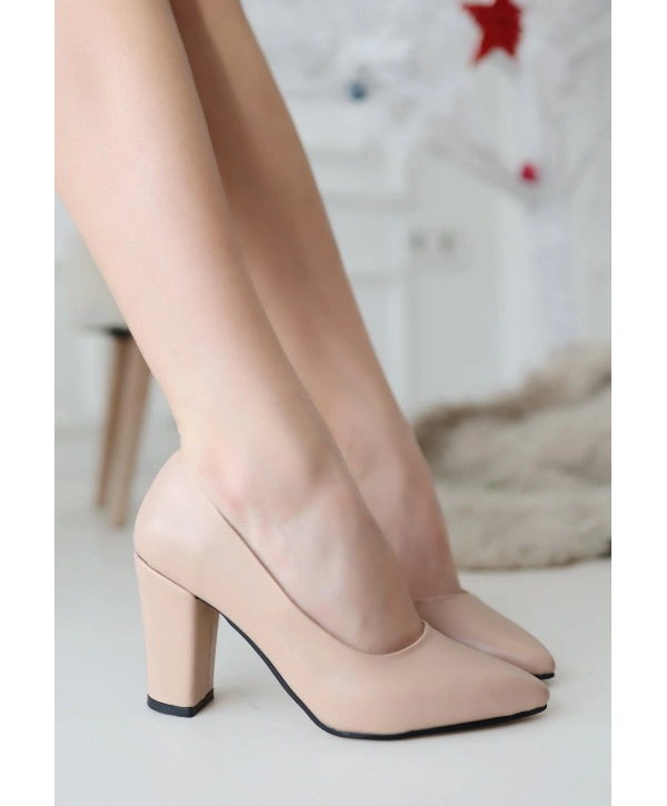 Giort Nude Cilt Topuklu Ayakkabı