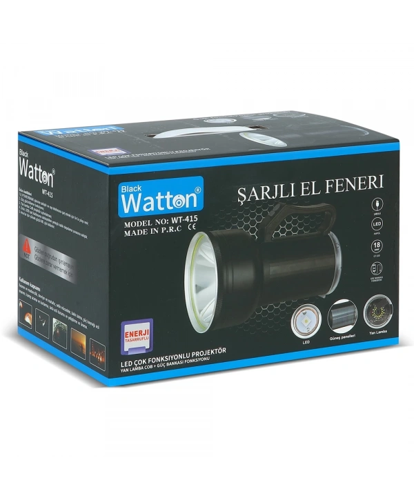 Gt Led Taşınabilir Güneş Solar Ledli Fener  Wt-415