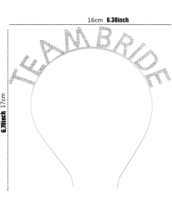 Gümüş Kaplama Kristal Taşlı Team Bride Taç 16x17 Cm