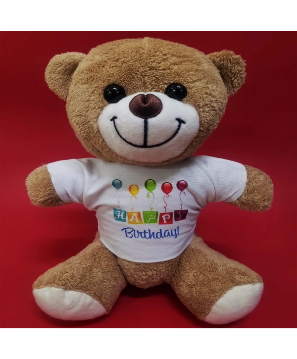 Happy Birthday Tişörtlü Ayıcık