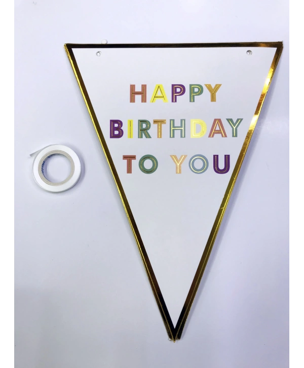 Happy Birthday To You Flama Bayrak Süs