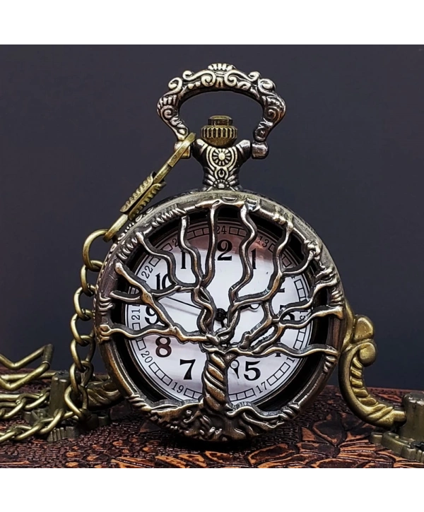 Hayat Ağaçı Tasarımlı Köstekli Saat