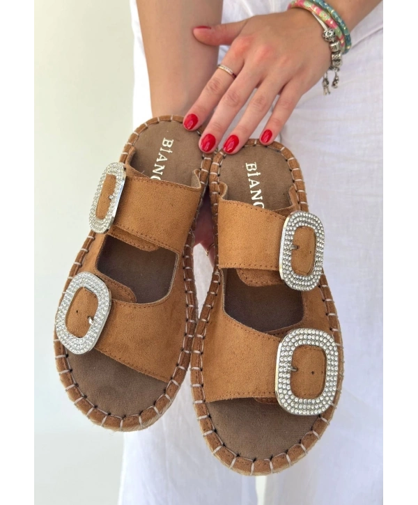 Hertas Vizon Nubuk Tokalı Terlik