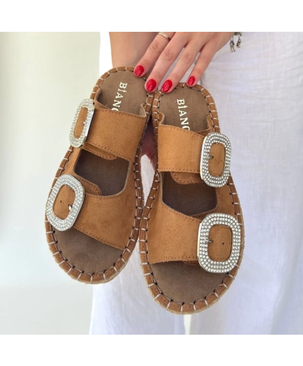 Hertas Vizon Nubuk Tokalı Terlik