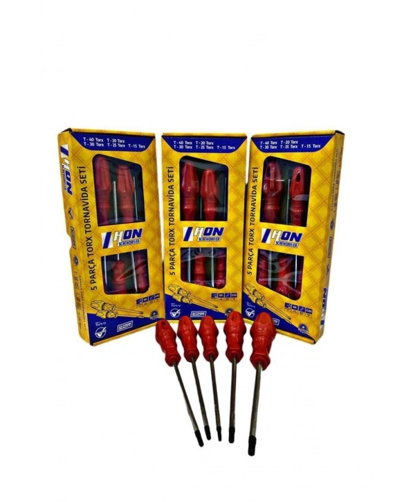 Hon 5 Parça Torx Tornavida Seti