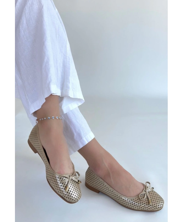 Icar Bej Cilt Babet Ayakkabı