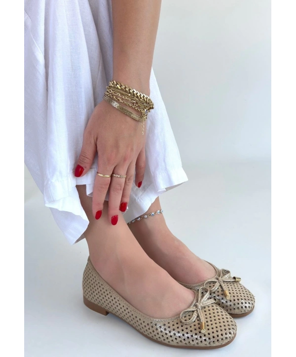 Icar Bej Cilt Babet Ayakkabı