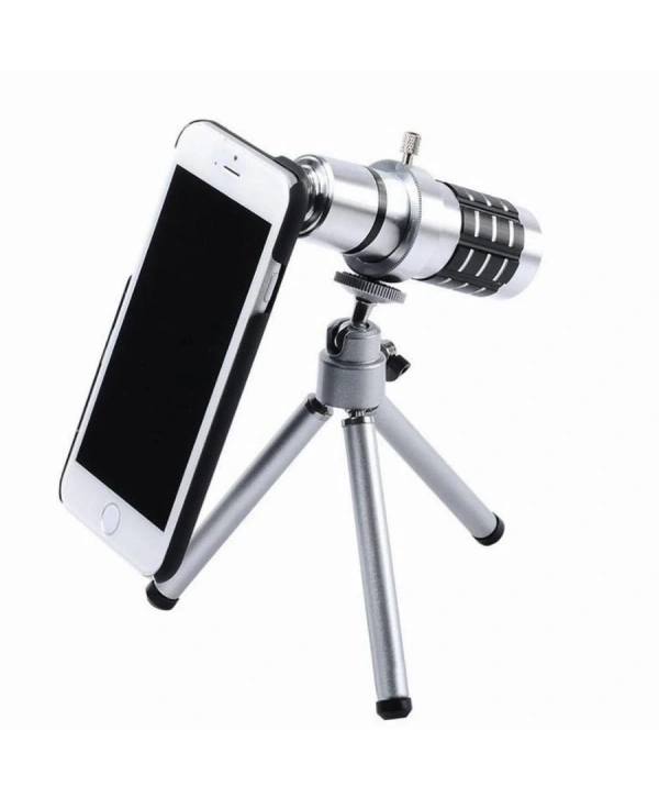 İphone5,5s,i̇phone4.4s Için Alüminyum 14x Optik Zoom Yakından Görüntü Çekme Dürbün