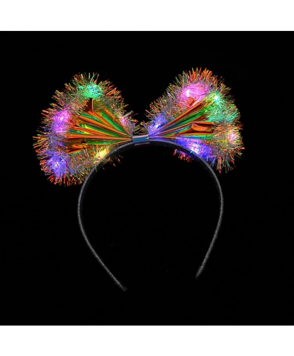 Işıltılı Fiber Fiyonk Gece Tacı Işıklı Ledli Eğlence Tacı 1 Adet 20x21 Cm