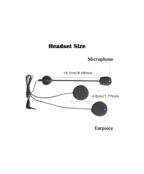 Jack Girişli 3.5mm İntercom Kulaklığı Bt31,bt22,bt35 Uyumlu Motorsiklet Kask Yedek Mikrofon