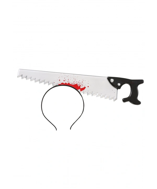 Kafaya Saplanmış Halloween Kanlı Testere Şaka Tacı