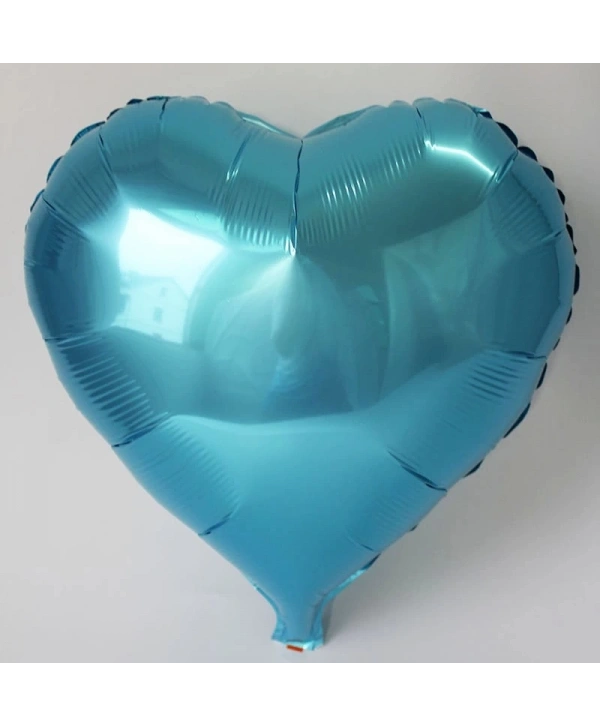 Kalp Balon Folyo Açık Mavi 45 Cm 18 İnç