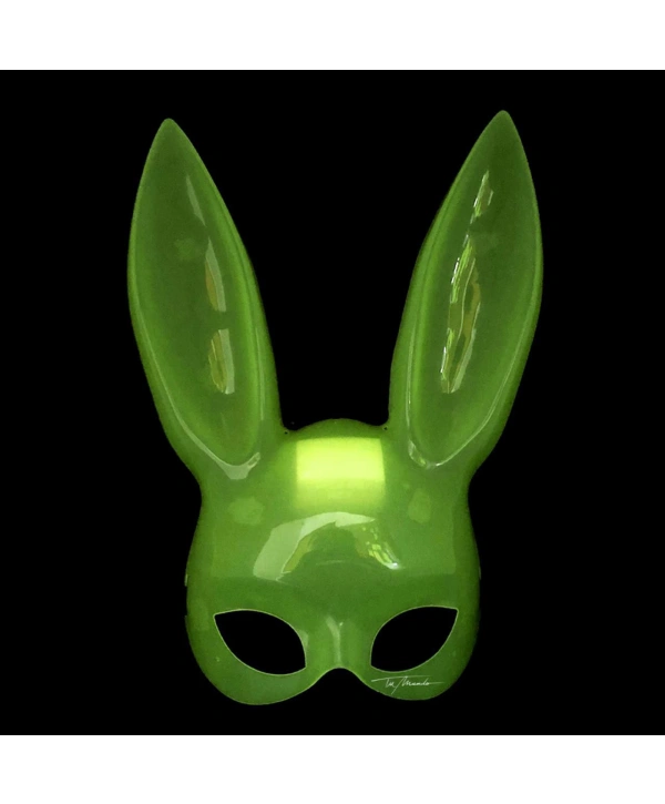 Karanlıkta Parlayan Fosforlu Tavşan Maskesi – Glow Bunny Masquerade Maske (32x22 Cm)