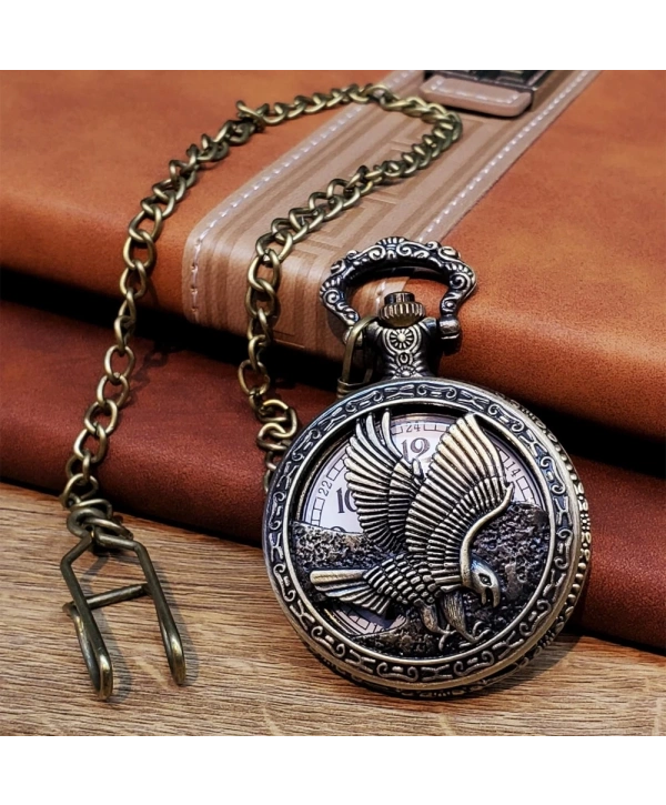 Kartal Tasarımlı Köstekli Saat