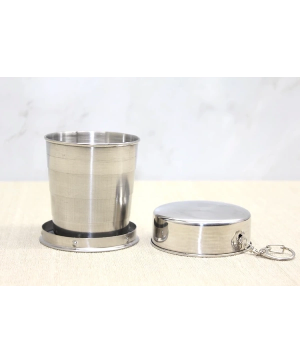 Katlanabilir Tekli Paslanmaz Çelik Shot Bardak Alk3936