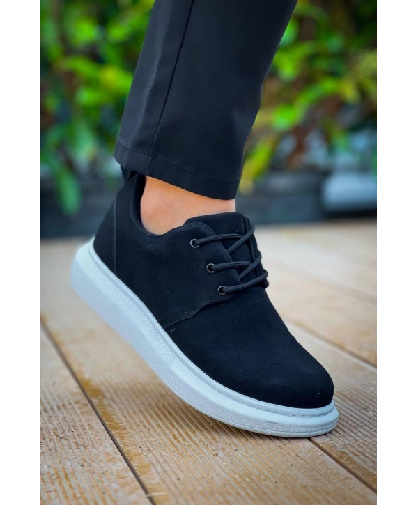 KB-003 Kuback Siyah Süet Bağcıklı  Günlük Erkek  Ayakkabı