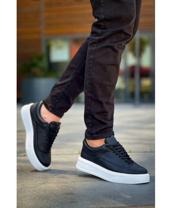 KB-005 Kuback Siyah Cilt Bağcıklı  Günlük Erkek  Ayakkabı