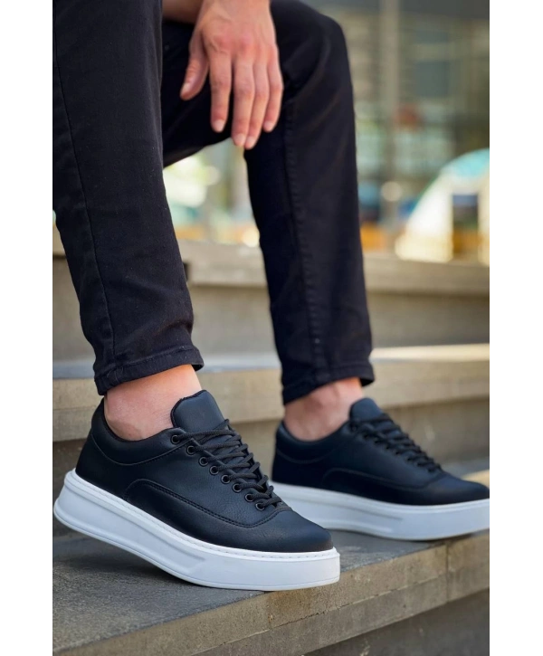 KB-005 Kuback Siyah Cilt Bağcıklı  Günlük Erkek  Ayakkabı