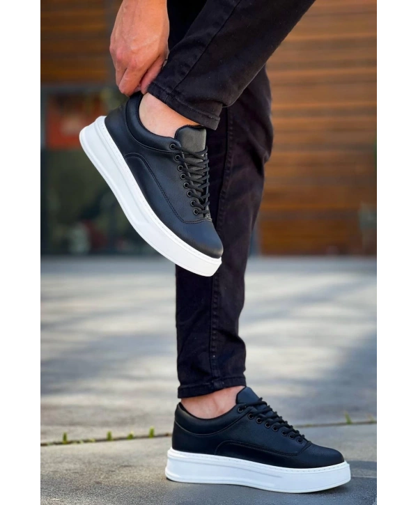 KB-005 Kuback Siyah Cilt Bağcıklı  Günlük Erkek  Ayakkabı