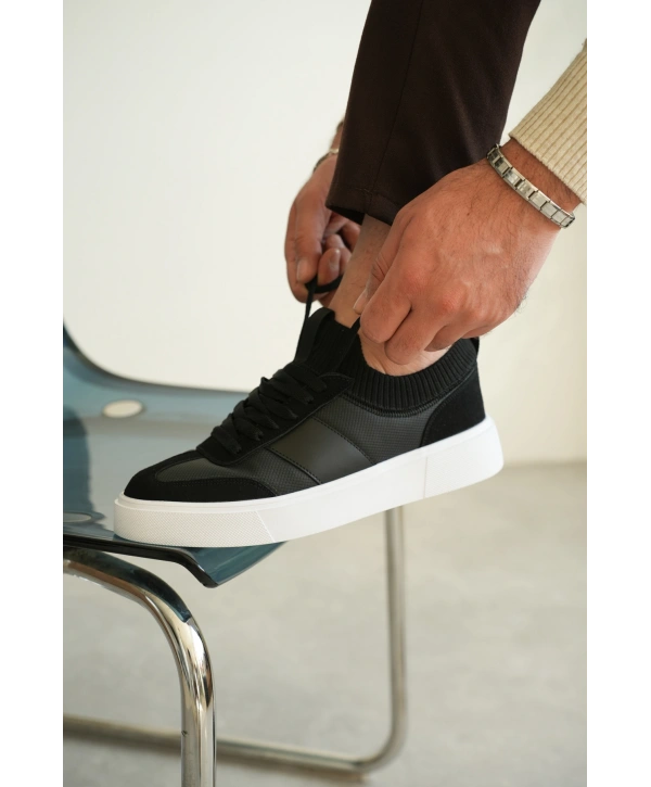 KB-010 MRTNM Siyah Cilt Günlük Erkek Ayakkabı