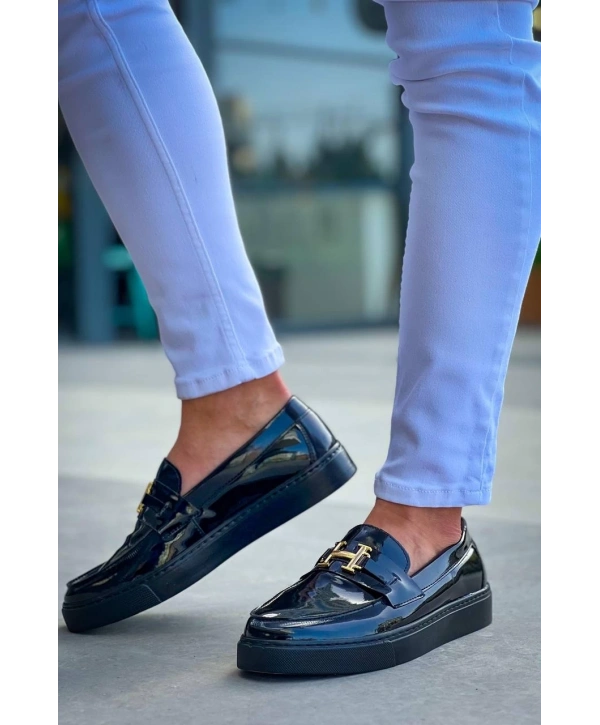 KB-027  Kuback  Bağcıksız Kömür Rugan H Günlük Erkek Ayakkabı