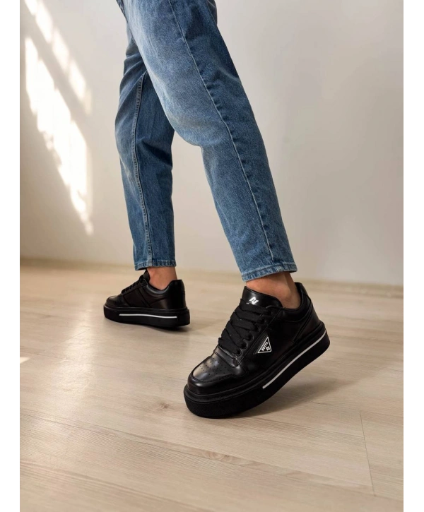 KB-04 MRTNM Kömür Cilt Günlük Erkek Ayakkabı