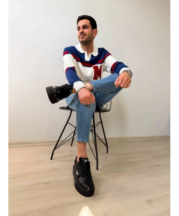 KB-04 MRTNM Kömür Cilt Günlük Erkek Ayakkabı