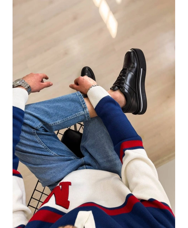 KB-04 MRTNM Kömür Cilt Günlük Erkek Ayakkabı