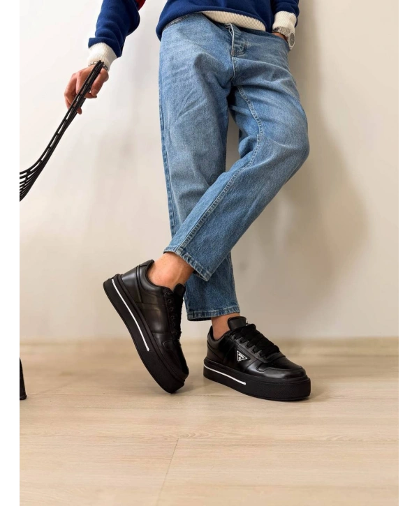 KB-04 MRTNM Kömür Cilt Günlük Erkek Ayakkabı