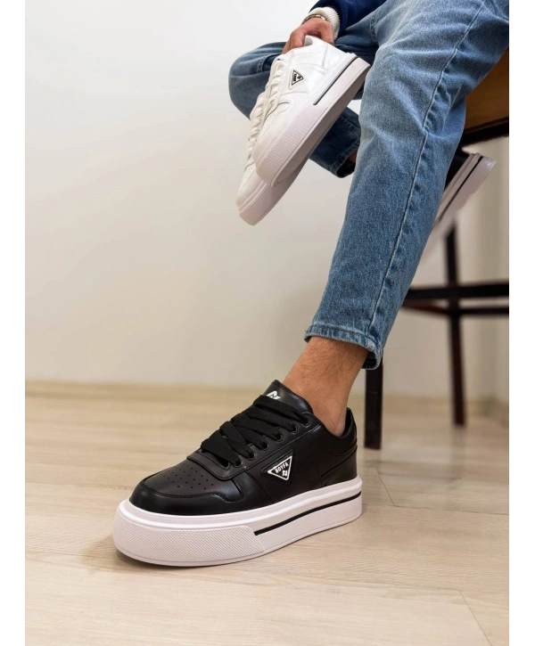 KB-04 MRTNM Siyah Cilt Günlük Erkek Ayakkabı