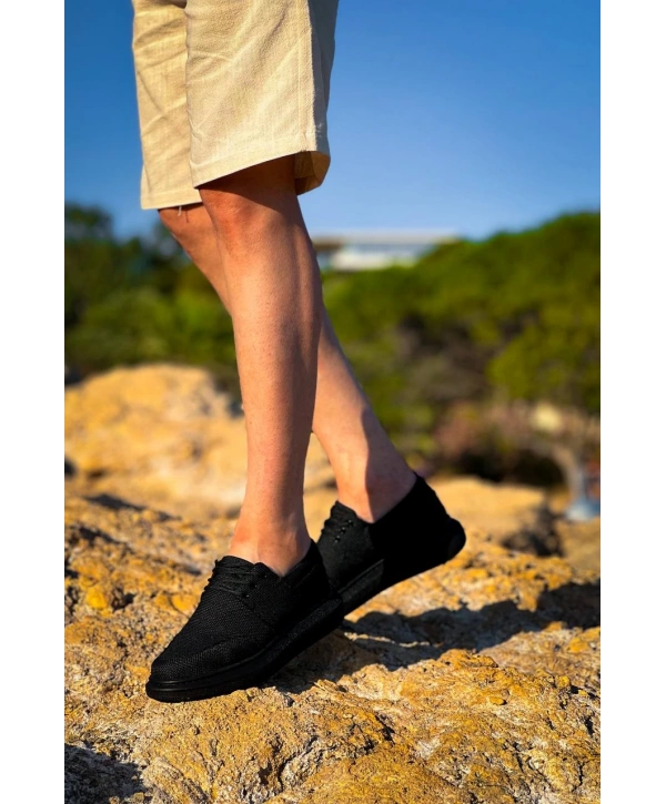 KB-042  MRTNM Bağcıklı Kömür Günlük Erkek Ayakkabı