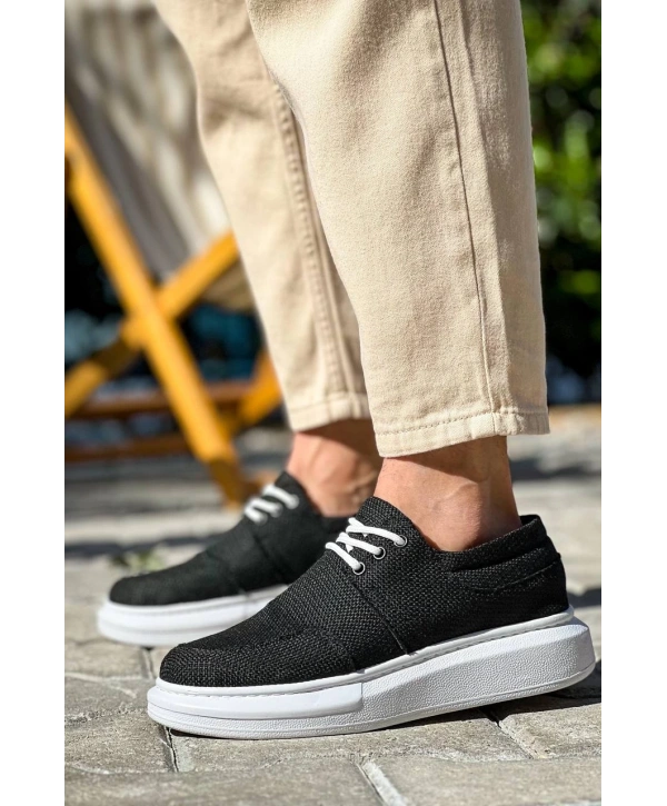 KB-042  Kuback Bağcıklı Siyah Günlük Erkek Ayakkabı