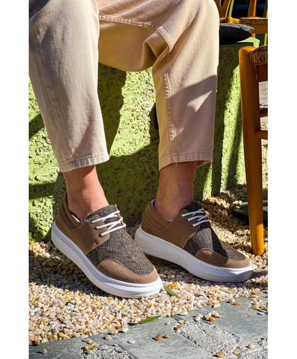 KB-042  MRTNM  Bağcıklı Taba Günlük Erkek Ayakkabı