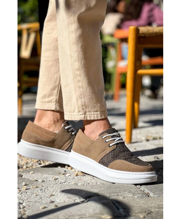 KB-042  MRTNM  Bağcıklı Taba Günlük Erkek Ayakkabı