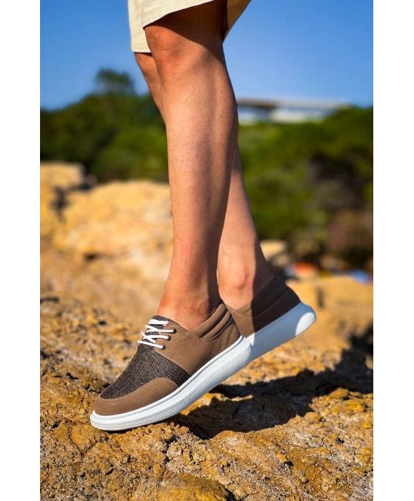 KB-042  MRTNM  Bağcıklı Taba Günlük Erkek Ayakkabı