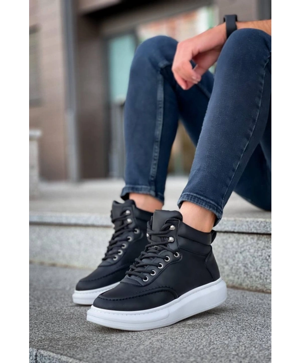 KB-0994  MRTNM  Siyah Cilt  Yüksek Taban  Erkek Bilek Bot