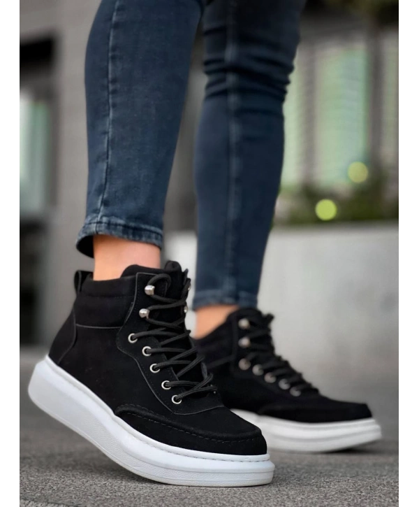 KB-0994  MRTNM Siyah Süet  Yüksek Taban  Erkek Bilek Bot