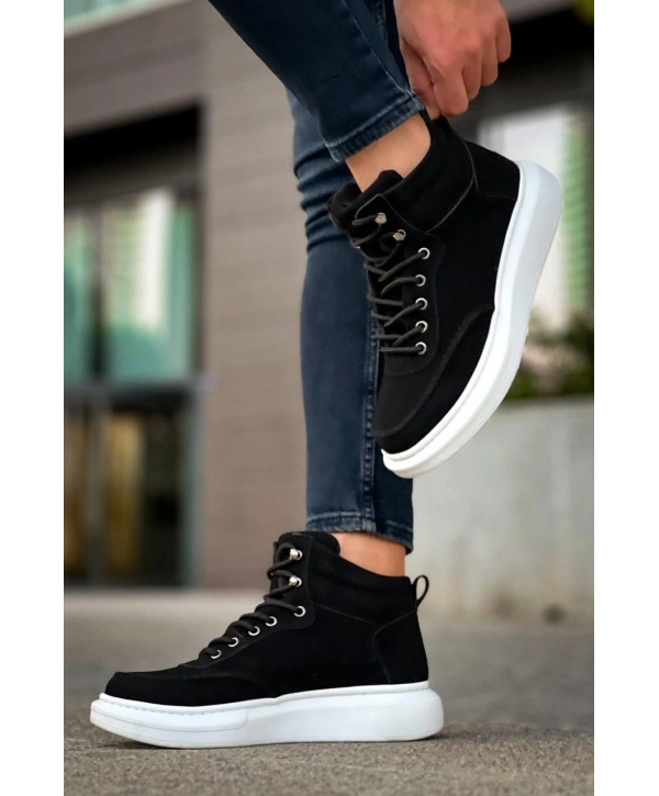 KB-0994  MRTNM Siyah Süet  Yüksek Taban  Erkek Bilek Bot