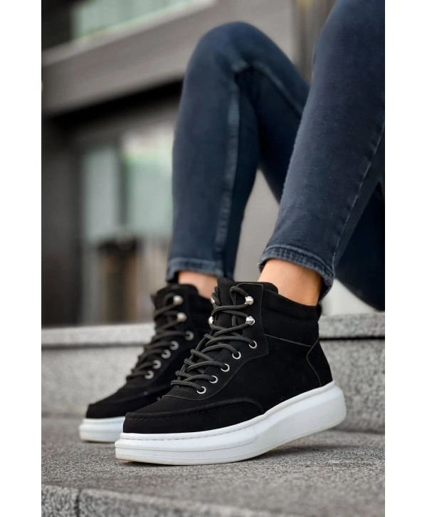 KB-0994  MRTNM Siyah Süet  Yüksek Taban  Erkek Bilek Bot