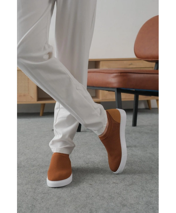 KB-106 MRTNM Taba Triko Günlük Erkek Ayakkabı